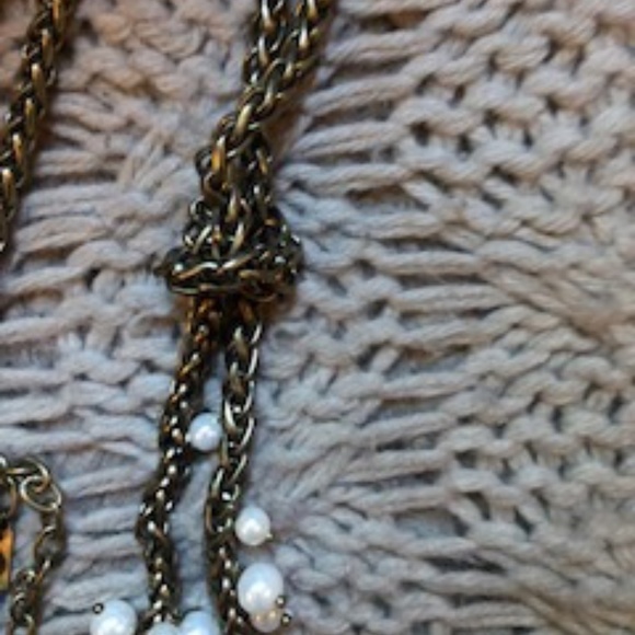 Sugarfix Knotted Pearl Bead Necklace *NWOT* - Picture 4 of 6